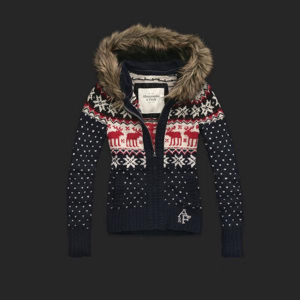 Abercrombie Fitch Mujeres Grueso Capucha Jersey AF8327